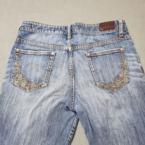 Lawman embroidered boot cut jeans